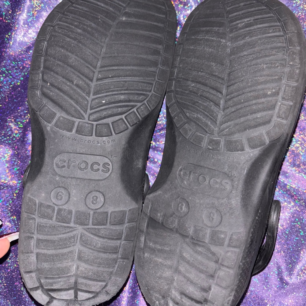 Black Translucent crocs - Picture 5 of 11